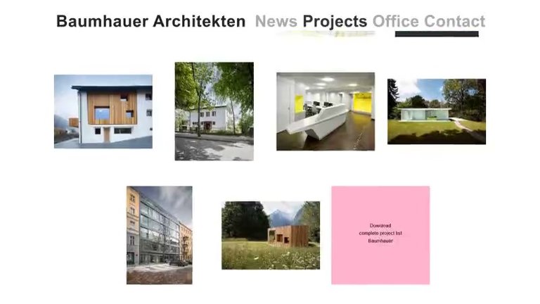 Preview of Baumhauer Architekten website