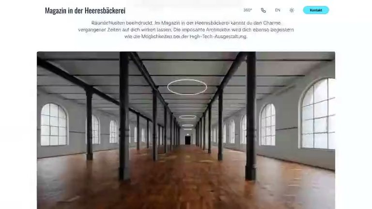Preview of Magazin Heeresbäckerei website