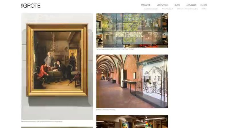 Preview of von GROTE website